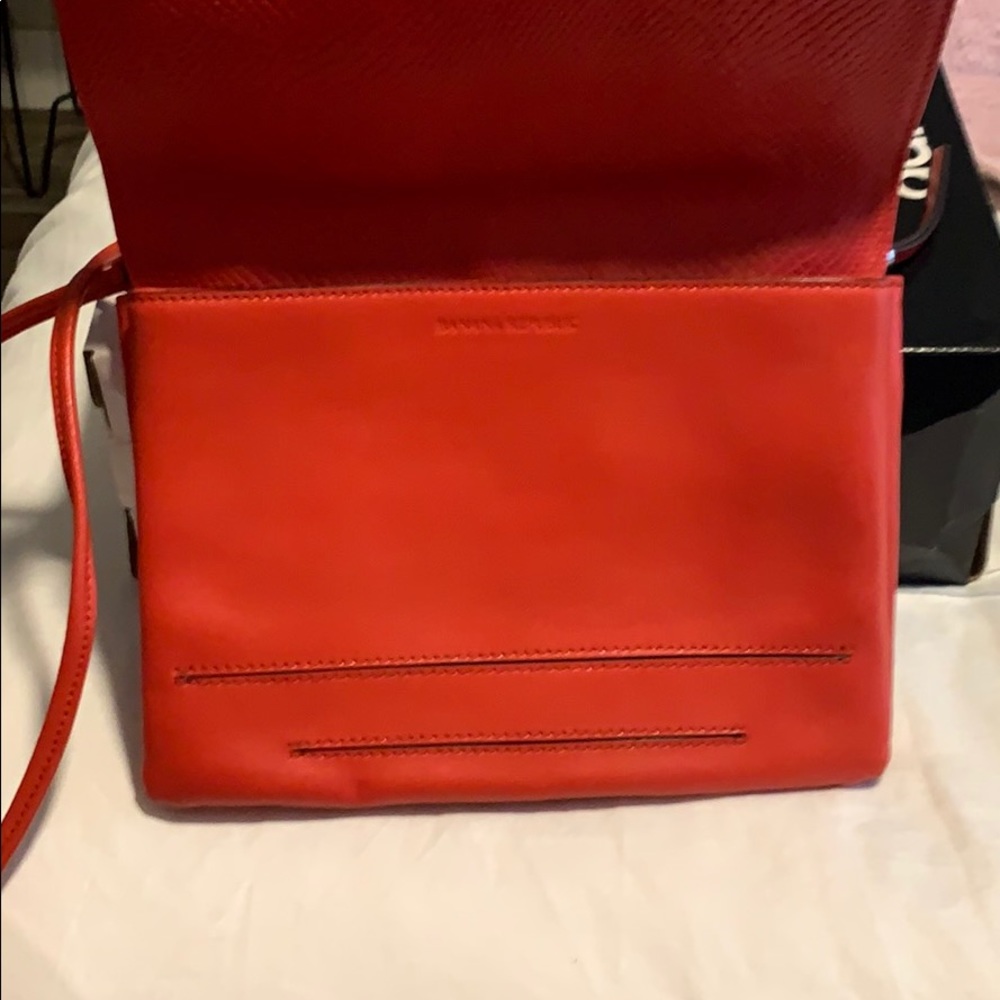 Banana Republic Red Leather Clutch - Picture 6 of 8